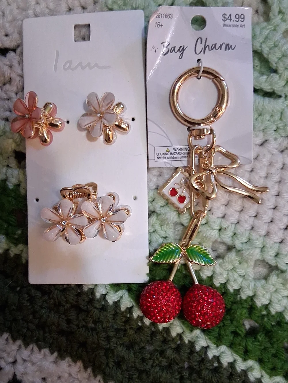 Hair Clips & Keychain